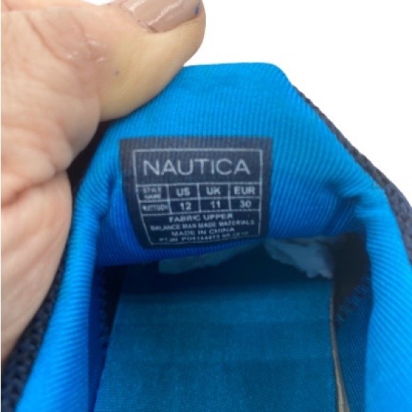 Nautica Kids Boys Youth Athletic Fashion Sneaker Running Shoe -Slip On Size 12 - Picture 7 of 7